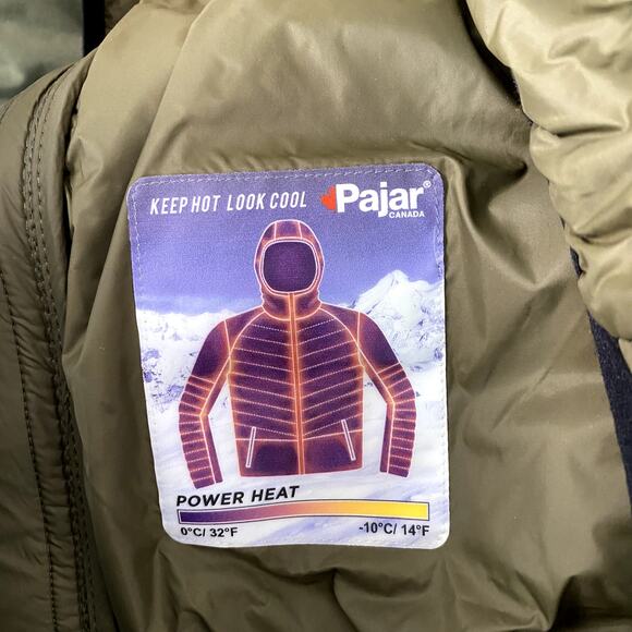 Pajar Canada Men's Kyle Puffer Jacket Olive Green Medium - Picture 5 of 8